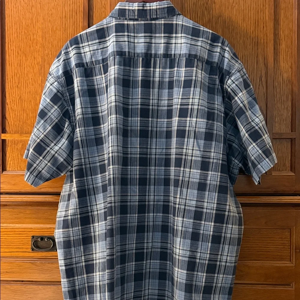 Dickies Casual Plaid Button Down Shirt Relaxed Fit Short Sleeve Lightweight - Picture 6 of 6